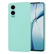 Husa pentru  OnePlus Nord CE4 Lite Liquid Silicone, subțire, captusita cu microfibra, anti amprentă, protectie cameră foto, turcoaz