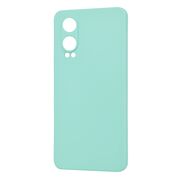 Husa pentru  OnePlus Nord CE4 Lite Liquid Silicone, subțire, captusita cu microfibra, anti amprentă, protectie cameră foto, turcoaz
