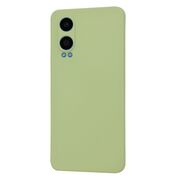 Husa pentru  OnePlus Nord CE4 Lite Liquid Silicone, subțire, captusita cu microfibra, anti amprentă, protectie cameră foto, verde