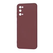 Husa pentru  Samsung Galaxy S20 Liquid Silicone, subțire, captusita cu microfibra, anti amprentă, protectie cameră foto, bordeaux