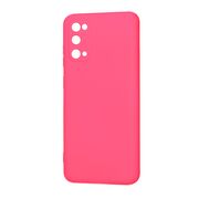 Husa pentru  Samsung Galaxy S20 Liquid Silicone, subțire, captusita cu microfibra, anti amprentă, protectie cameră foto, fucsia
