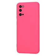 Husa pentru  Samsung Galaxy S20 Liquid Silicone, subțire, captusita cu microfibra, anti amprentă, protectie cameră foto, fucsia