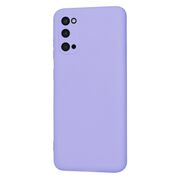 Husa pentru  Samsung Galaxy S20 Liquid Silicone, subțire, captusita cu microfibra, anti amprentă, protectie cameră foto, lavanda