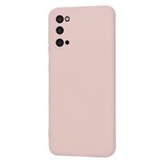 Husa pentru  Samsung Galaxy S20 Liquid Silicone, subțire, captusita cu microfibra, anti amprentă, protectie cameră foto, roz inchis
