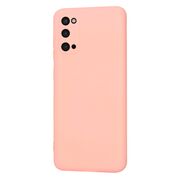 Husa pentru  Samsung Galaxy S20 Liquid Silicone, subțire, captusita cu microfibra, anti amprentă, protectie cameră foto, roz
