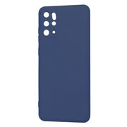 Husa pentru  Samsung Galaxy S20 Plus Liquid Silicone, subțire, captusita cu microfibra, anti amprentă, protectie cameră foto, albastru