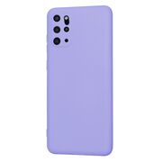 Husa pentru  Samsung Galaxy S20 Plus Liquid Silicone, subțire, captusita cu microfibra, anti amprentă, protectie cameră foto, lavanda