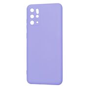 Husa pentru  Samsung Galaxy S20 Plus Liquid Silicone, subțire, captusita cu microfibra, anti amprentă, protectie cameră foto, lavanda