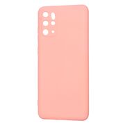 Husa pentru  Samsung Galaxy S20 Plus Liquid Silicone, subțire, captusita cu microfibra, anti amprentă, protectie cameră foto, roz