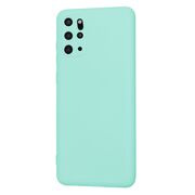 Husa pentru  Samsung Galaxy S20 Plus Liquid Silicone, subțire, captusita cu microfibra, anti amprentă, protectie cameră foto, turcoaz