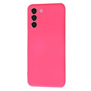 Husa pentru Samsung Galaxy S21  Liquid Silicone, subțire, captusita cu microfibra, anti amprentă, protectie cameră foto, fucsia