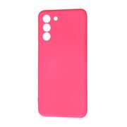 Husa pentru Samsung Galaxy S21  Liquid Silicone, subțire, captusita cu microfibra, anti amprentă, protectie cameră foto, fucsia