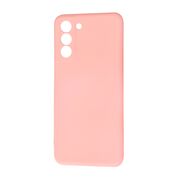Husa pentru Samsung Galaxy S21  Liquid Silicone, subțire, captusita cu microfibra, anti amprentă, protectie cameră foto, roz