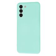 Husa pentru Samsung Galaxy S21  Liquid Silicone, subțire, captusita cu microfibra, anti amprentă, protectie cameră foto, turcoaz