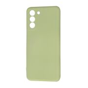 Husa pentru Samsung Galaxy S21  Liquid Silicone, subțire, captusita cu microfibra, anti amprentă, protectie cameră foto, verde