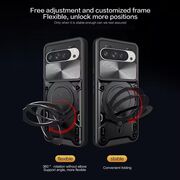 Husa pentru  Google Pixel 9 Pro XL cu protecție pentru cameră și suport magnetic integrat Ring Shockproof, albastru