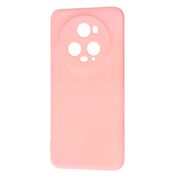 Husa pentru  Honor Magic 5 Pro Liquid Silicone, subțire, captusita cu microfibra, anti amprentă, protectie cameră foto, roz
