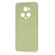 Husa pentru  Honor Magic 5 Pro Liquid Silicone, subțire, captusita cu microfibra, anti amprentă, protectie cameră foto, verde
