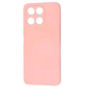 Husa pentru  Honor X6a Liquid Silicone, subțire, captusita cu microfibra, anti amprentă, protectie cameră foto, roz
