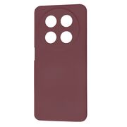 Husa pentru  Huawei Nova 12i Liquid Silicone, subțire, captusita cu microfibra, anti amprentă, protectie cameră foto, bordeaux