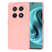 Husa pentru  Huawei Nova 12i Liquid Silicone, subțire, captusita cu microfibra, anti amprentă, protectie cameră foto, roz