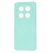 Husa pentru  Huawei Nova 12i Liquid Silicone, subțire, captusita cu microfibra, anti amprentă, protectie cameră foto, turcoaz
