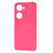 Husa pentru  Huawei nova 12 SE Liquid Silicone, subțire, captusita cu microfibra, anti amprentă, protectie cameră foto, fucsia