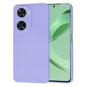 Husa pentru  Huawei nova 12 SE Liquid Silicone, subțire, captusita cu microfibra, anti amprentă, protectie cameră foto, lavanda