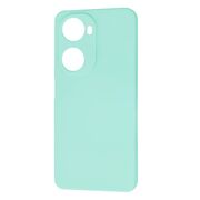 Husa pentru  Huawei nova 12 SE Liquid Silicone, subțire, captusita cu microfibra, anti amprentă, protectie cameră foto, turcoaz