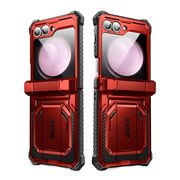 [Pachet 360°] Husa + folie Samsung Galaxy Z Flip 6 I-Blason Armorbox, rosu