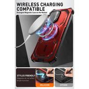 [Pachet 360°] Husa + folie Samsung Galaxy S24 Plus I-Blason Armorbox MagSafe, rosu