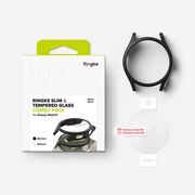 Husa + folie Samsung Galaxy Watch7 40mm Ringke Slim, negru mat