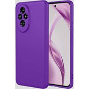 Husa pentru  Honor 200 Pro Liquid Silicone, subțire, captusita cu microfibra, anti amprentă, protectie cameră foto, mov