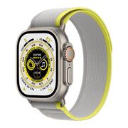 Curea pentru Apple Watch 4, 5, 6, 7, 8, 9, SE, SE2, Ultra, Ultra 2 (38/40/41mm) - gri galben