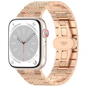 Curea pentru Apple Watch 4, 5, 6, 7, 8, 9, SE, SE2, Ultra, Ultra 2 (38/40/41mm) - roz inchis