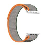 Curea pentru Apple Watch 4, 5, 6, 7, 8, 9, SE, SE2, Ultra, Ultra 2 (38/40/41mm) - gri portocaliu