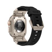 Curea pentru Apple Watch 4, 5, 6, 7, 8, 9, SE, SE2, Ultra, Ultra 2 (42/44/45/49mm) - negru
