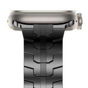 Curea pentru Apple Watch 4, 5, 6, 7, 8, 9, SE, SE2, Ultra, Ultra 2 (42/44/45/49mm) - negru portocaliu