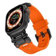 Curea pentru Apple Watch 4, 5, 6, 7, 8, 9, SE, SE2, Ultra, Ultra 2 (42/44/45/49mm) - portocaliu