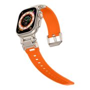 Curea pentru Apple Watch 4, 5, 6, 7, 8, 9, SE, SE2, Ultra, Ultra 2 (42/44/45/49mm) - portocaliu