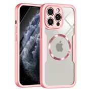 Pachet 360: Husa cu folie integrata pentru  iPhone 11 Pro cu MagSafe Cover360 fata / spate - roz
