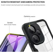 Pachet 360: Husa cu folie integrata pentru  Xiaomi Redmi Note 13 Pro+ Plus 5G Cover360 fata / spate - albastru