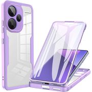 Pachet 360: Husa cu folie integrata pentru  Xiaomi Redmi Note 13 Pro+ Plus 5G Cover360 fata / spate - mov