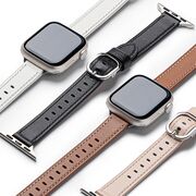 Curea pentru Apple Watch 4, 5, 6, 7, 8, 9, SE, SE2, Ultra, Ultra 2 (38/40/41mm) Leather Slim - maro