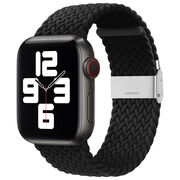Curea pentru Apple Watch 4, 5, 6, 7, 8, 9, SE, SE2, Ultra, Ultra 2 (38/40/41mm) - negru