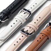 Curea pentru Apple Watch 4, 5, 6, 7, 8, 9, SE, SE2, Ultra, Ultra 2 (38/40/41mm) Leather Slim - negru intens
