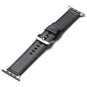Curea pentru Apple Watch 4, 5, 6, 7, 8, 9, SE, SE2, Ultra, Ultra 2 (42/44/45/49mm) Leather - negru