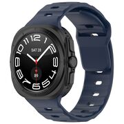 Curea pentru Samsung Galaxy Watch Ultra 47mm din silicon - albastru inchis