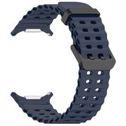 Curea pentru Samsung Galaxy Watch Ultra 47mm din silicon - albastru inchis