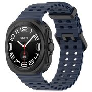 Curea pentru Samsung Galaxy Watch Ultra 47mm din silicon - albastru inchis